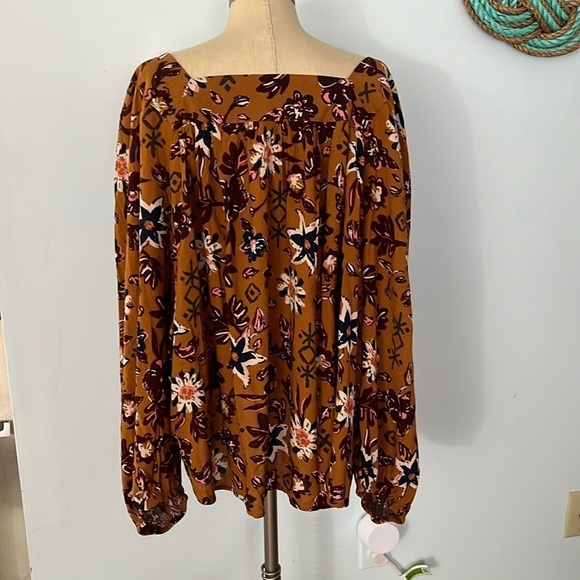Sonoma Goods for Life Square neck Volume Sleeve Top 4X - Picture 1 of 8